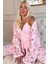 Pembe Cats Desenli Termal Sabahlıklı Kadın Pijama Takımı 1