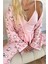 Pembe Cats Desenli Termal Sabahlıklı Kadın Pijama Takımı 5
