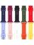 Apple Watch Uyumlu 38-40-41-42-44-45-49 mm Silinebilir Yüksek Kalite Çizgi Detaylı Esnek Yumuşak Tokalı Silikon Kordon 4