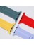 Apple Watch Uyumlu 38-40-41-42-44-45-49 mm Silinebilir Yüksek Kalite Çizgi Detaylı Esnek Yumuşak Tokalı Silikon Kordon 5