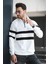 Nepido Çift Renkli Yarım Fermuarlı Balıkçı Yaka Erkek Sweatshirt 2