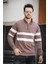 Nepido Çift Renkli Yarım Fermuarlı Balıkçı Yaka Erkek Sweatshirt 1