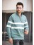 Nepido Çift Renkli Yarım Fermuarlı Balıkçı Yaka Erkek Sweatshirt 2