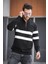 Nepido Çift Renkli Yarım Fermuarlı Balıkçı Yaka Erkek Sweatshirt 1