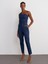 71529 Slim Fit Yüksek Bel Pantolon-Lacivert 1