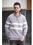 Nepido Çift Renkli Yarım Fermuarlı Balıkçı Yaka Erkek Sweatshirt 1