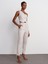 71529 Slim Fit Yüksek Bel Pantolon-Taş 4