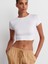 31104 Modal Crop Top-Beyaz 5