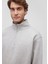 Yarı Fermuarlı Gri Basic Sweatshirt 0S10278-80196 5