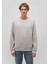 Bisiklet Yaka Gri Basic Sweatshirt 0S10276-81582 3