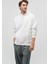 Kapüşonlu Beyaz Basic Sweatshirt 0S10275-70057 1