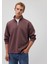 Dik Yaka Kahverengi Sweatshirt 0S10016-70260 1