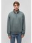 Yarı Fermuarlı Yeşil Basic Sweatshirt 0S10278-71577 3