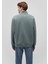 Yarı Fermuarlı Yeşil Basic Sweatshirt 0S10278-71577 4