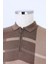 %100 Pamuk Fermuarlı Polo Yaka Kısa Kol Erkek T-Shirt - KAW6024S 1