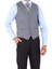 Slim Fit Viskon Karışımlı Yelekli Erkek Takım Elbise - Modern Kesim - KAW1002S 5