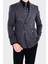 Modern Slim Fit Dar Kesim Kruvaze Erkek Viskon Ceket - KAV5251W 2
