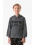 Baskılı Kapüşonlu Erkek Çocuk Sweatshirt 1