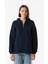 Basic Yarım Fermuarlı Kapüşonlu Sweatshirt 3