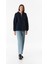 Basic Yarım Fermuarlı Kapüşonlu Sweatshirt 4