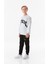 Yazı Baskılı Bisiklet Yaka Erkek Çocuk Sweatshirt 3