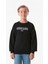 Baskılı Bisiklet Yaka Erkek Çocuk Sweatshirt 1