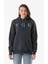 Yazı Nakışlı Kanguru Cepli Kapüşonlu Sweatshirt 1