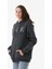 Yazı Nakışlı Kanguru Cepli Kapüşonlu Sweatshirt 3