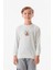 Önü ve Arkası Baskılı Erkek Çocuk Sweatshirt 1