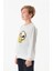 Baskılı Bisiklet Yaka Erkek Çocuk Sweatshirt 3