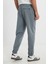 Slim Fit Dar Kesim Normal Bel Dar Paça Lacivert Jogger Pantolon 5