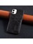 iPhone 16 Uyumlu Kılıf Kartlıklı Lüx Deri Kılıf Siyah 1