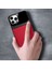 iPhone 16 Pro Max Uyumlu Kılıf Lens Deri Kılıf Kırmızı 3