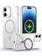 iPhone 16 Plus Uyumlu Kılıf First Class Standlı Silikon Kılıf Kablosuz Şarj Destekli Şeffaf 1