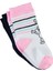Kız Bebek Çorap 0-24 Ay Beyaz-Pembe 2