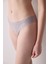 Invisible Lazer Kesim Lacy Dantel Gri Slip Külot 1