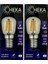 2W (22W) 2700K (Sarı Işık) E14 Duylu LED Rustik Ampul (2 Adet) 1