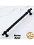 Burma Siyah Metal Kulp 160 mm - 16 cm Mobilya Çekmece Mutfak Dolabı Dolap Kulpları Kulbu Kulpu Siyah 1
