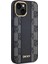 iPhone 15 Kılıf Dkny Orjinal Lisanslı Magsafe Şarj Özellikli 3D Yazılı Checkered Pattern Siyah 2