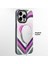 iPhone 15 Pro Uyumlu Kılıf Magsafe Şarj Özellikli Star Dazzle Serisi Kapak Pembe 5
