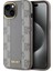 iPhone 15 Uyumlu Kılıf Dkny Orjinal Lisanslı Magsafe Şarj Özellikli 3D Yazılı Checkered Pattern Krem 1