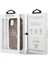 iPhone 11 Uyumlu Kılıf Guess Pu Deri Büyük Metal Logo Dizaynlı Kapak Kahverengi 5