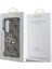 Galaxy Z Fold 6 Uyumlu Kılıf Guess Orjinal Lisanslı Leather Metal Logo Kapak Kahverengi 3