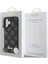 iPhone 16 Plus Uyumlu Kılıf Guess Orjinal Lisanslı Magsafe Şarj Özellikli Yazı Logolu Peony Siyah 4