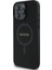 iPhone 16 Pro Max Kılıf Guess Lisanslı Magsafe Şarj Özellikli Yazı Logolu Saffiano Classic Siyah 1