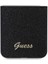 Galaxy Z Flip 6 Uyumlu Kılıf Guess Orjinal Lisanslı Yazı Logolu Glitter Script Kapak Siyah 2