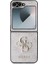 Galaxy Z Flip 6 Uyumlu Kılıf Guess Orjinal Lisanslı Leather Metal Logo Kapak Pembe 2