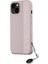 Apple iPhone 15 Kılıf Lisanslı Anahtarlıklı Taşlı Kl Yazılı Saffiano Rhinestones Pembe 2