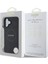 iPhone 16 Plus Kılıf Guess Orjinal Lisanslı Magsafe Şarj Özellikli Yazı Logolu Saffiano Peony Siyah 4