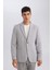 Slim Fit Dar Kesim Astarlı Düğmeli Blazer Ceket N0503AZ24AU 4